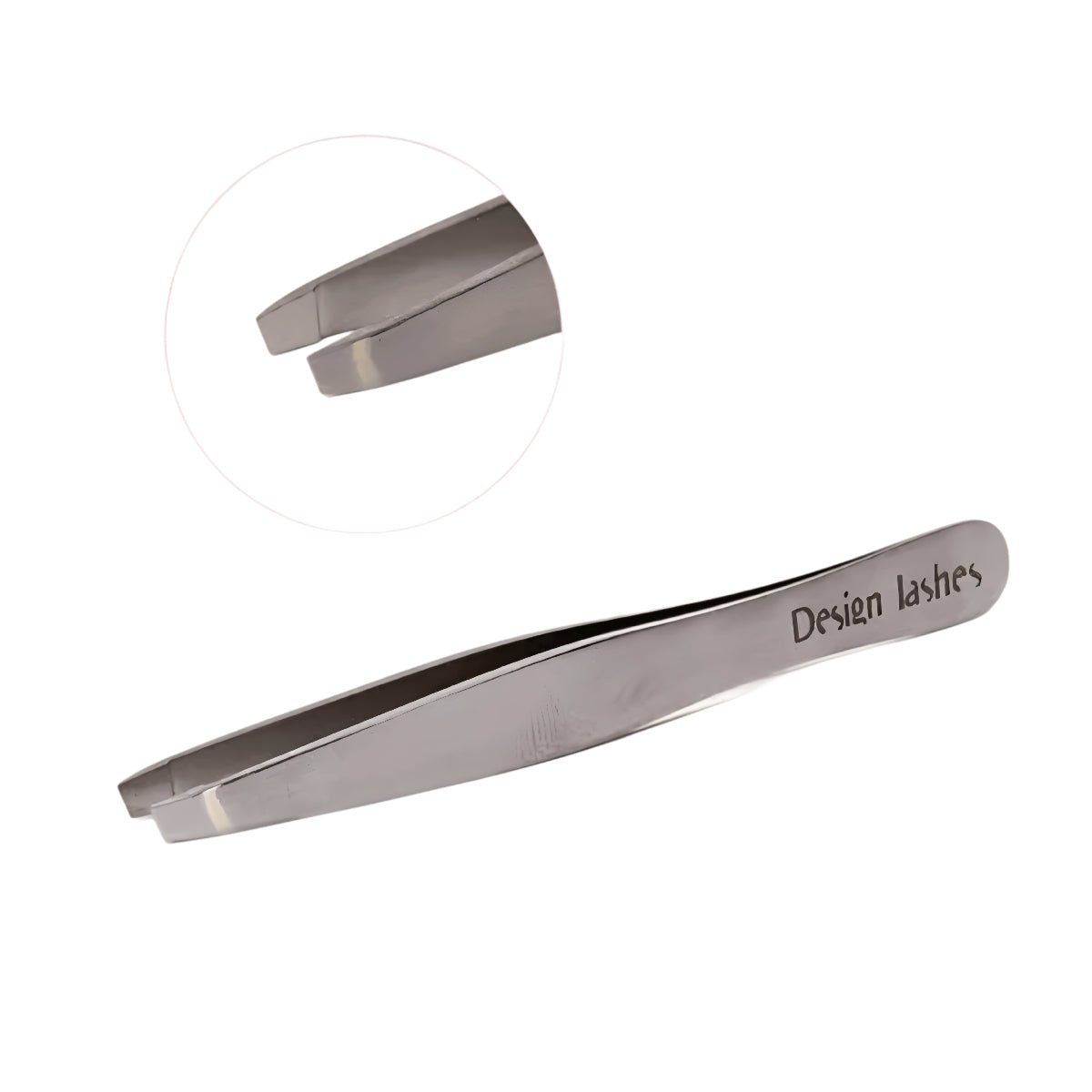 DESIGN LASHES EYEBROW TWEEZERS BEVELED SATIN - FRAU STORE USA