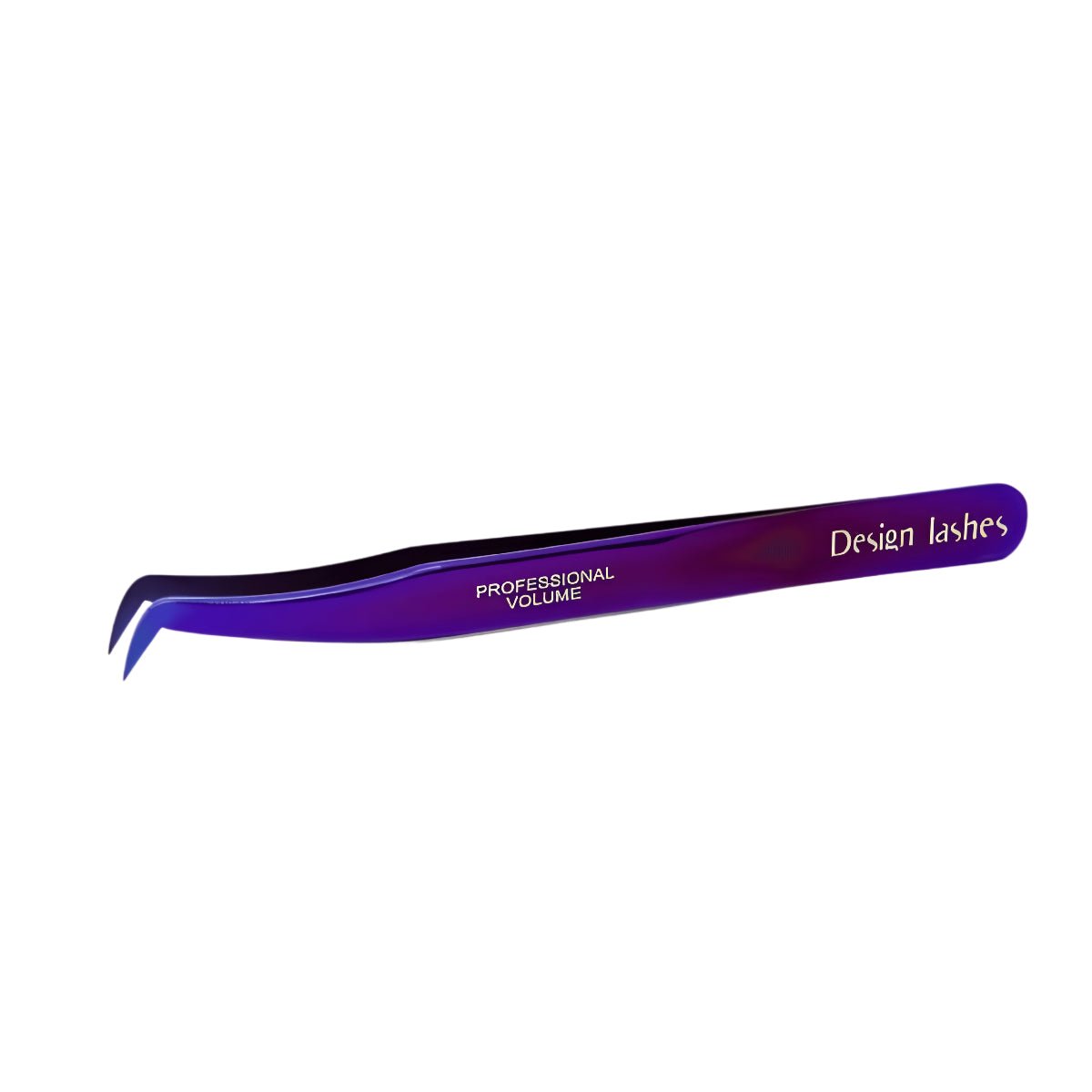 DESIGN LASHES Tweezer for eyelash extensions BOOT 75° (purple) - FRAU STORE USA