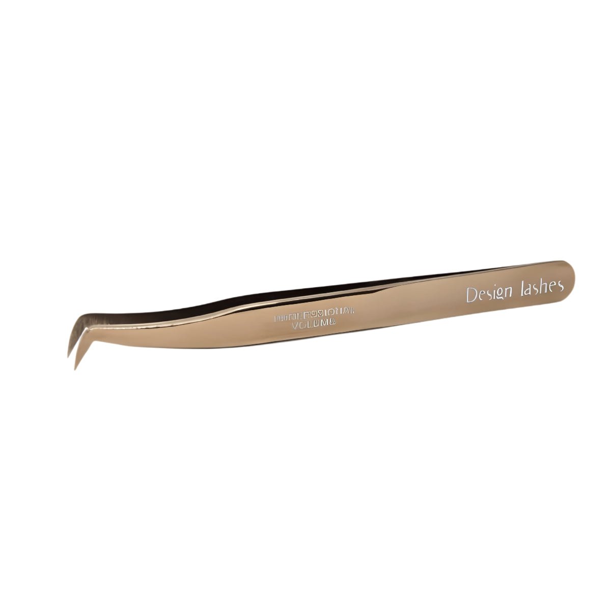 DESIGN LASHES - Tweezer for eyelash extensions ,BOOT 75° (rose gold) - FRAU STORE USA