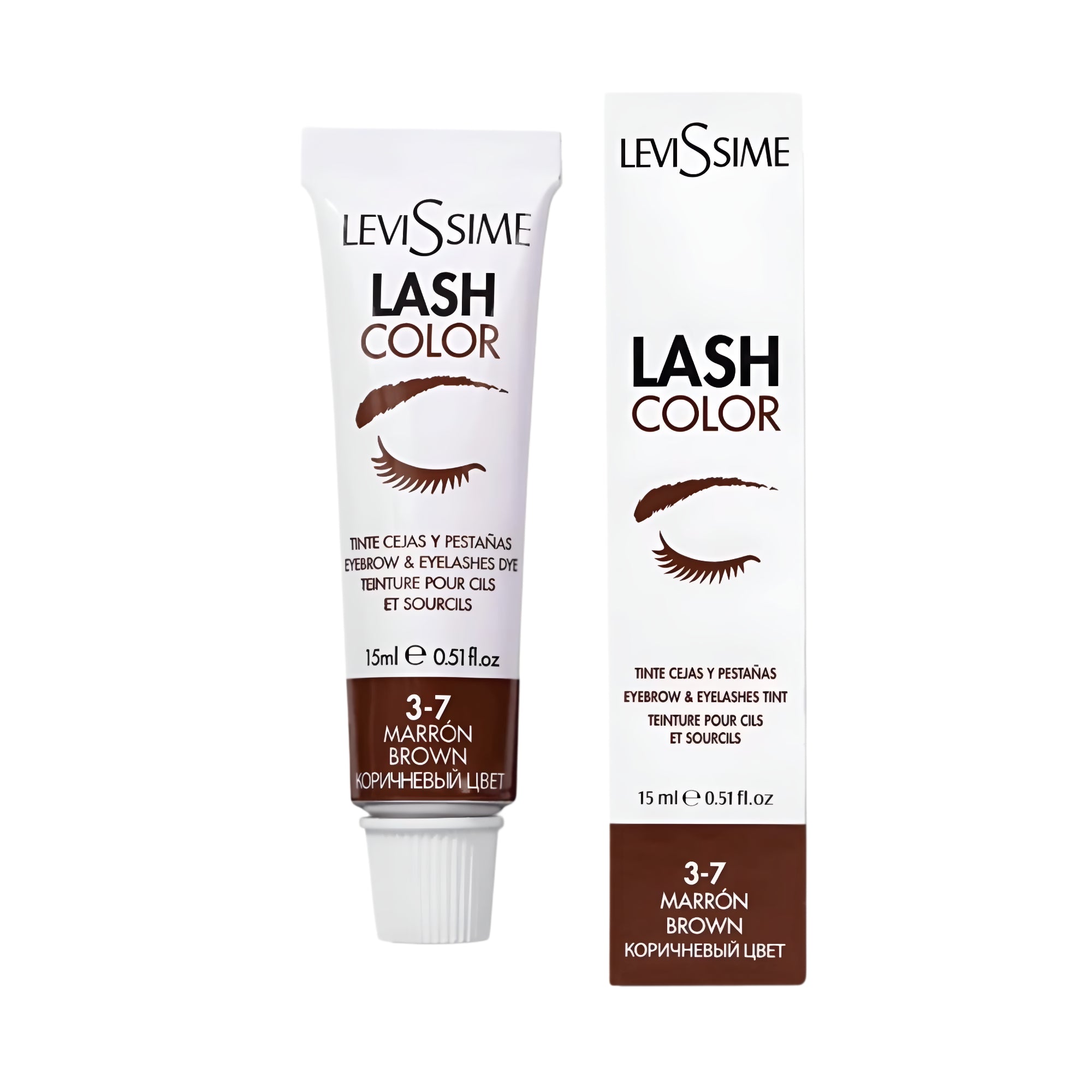 LEVISSIME Brow and Lash Tint 15ml – professional formula for vibrant, fade-resistant results – buy in USA at FRAU Store