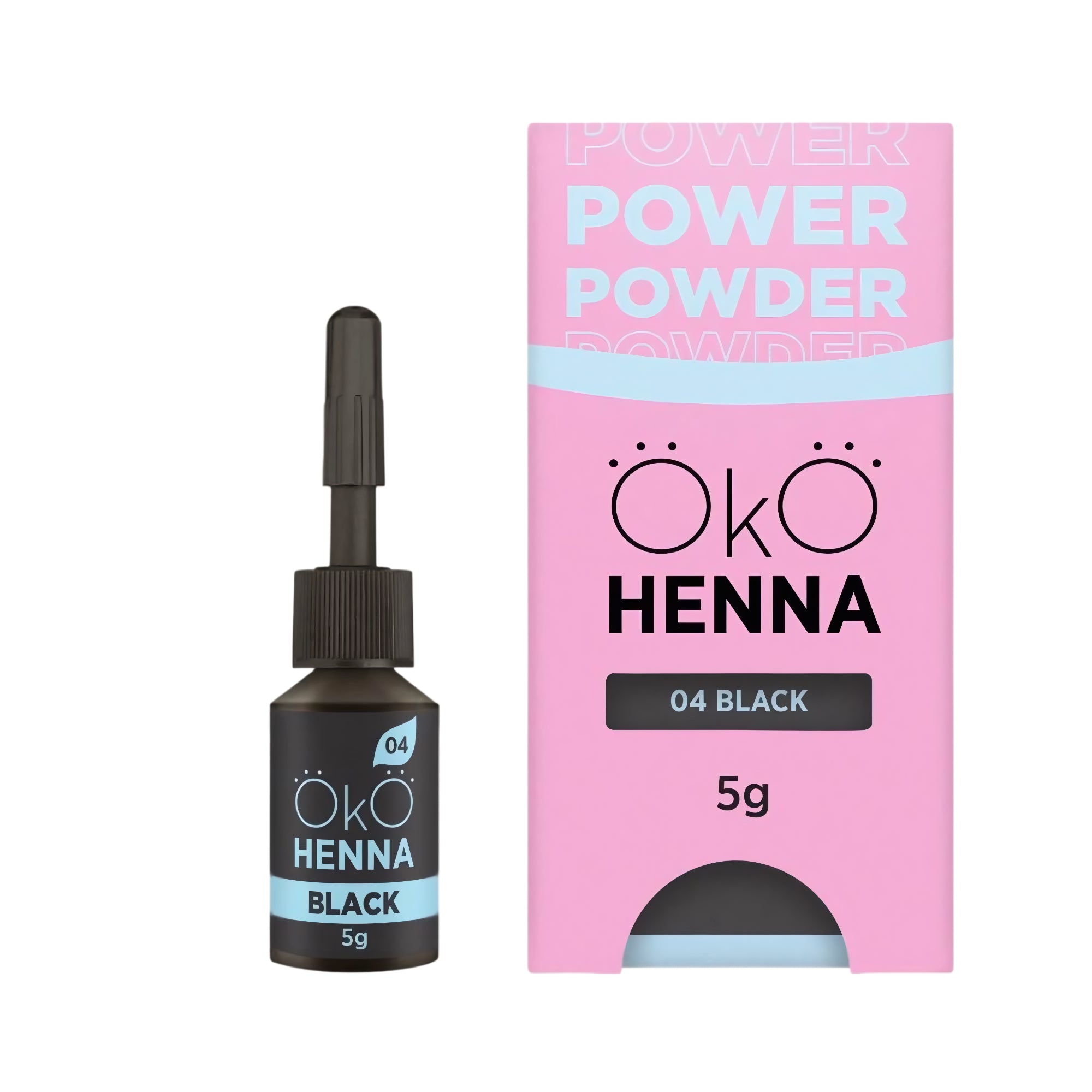 OKO Power Powder Henna 5g – plant-based brow tint for safe and natural color results – buy in USA at FRAU Store