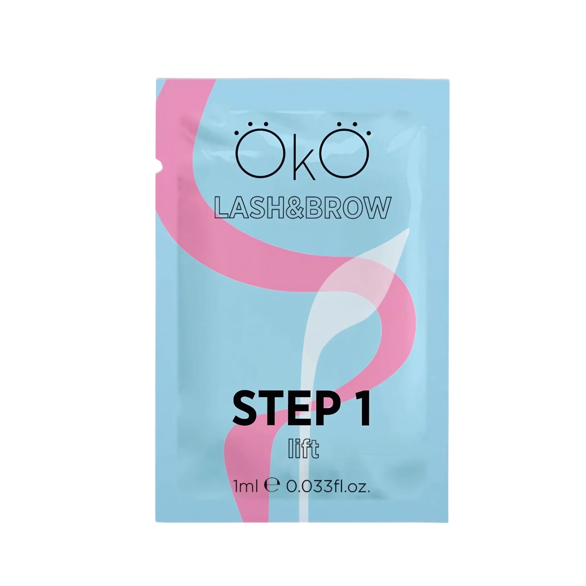 OKO Step 1 Lift 1ml – opens the hair cuticle to prep brows and lashes for shaping during lamination – buy in USA at FRAU Store