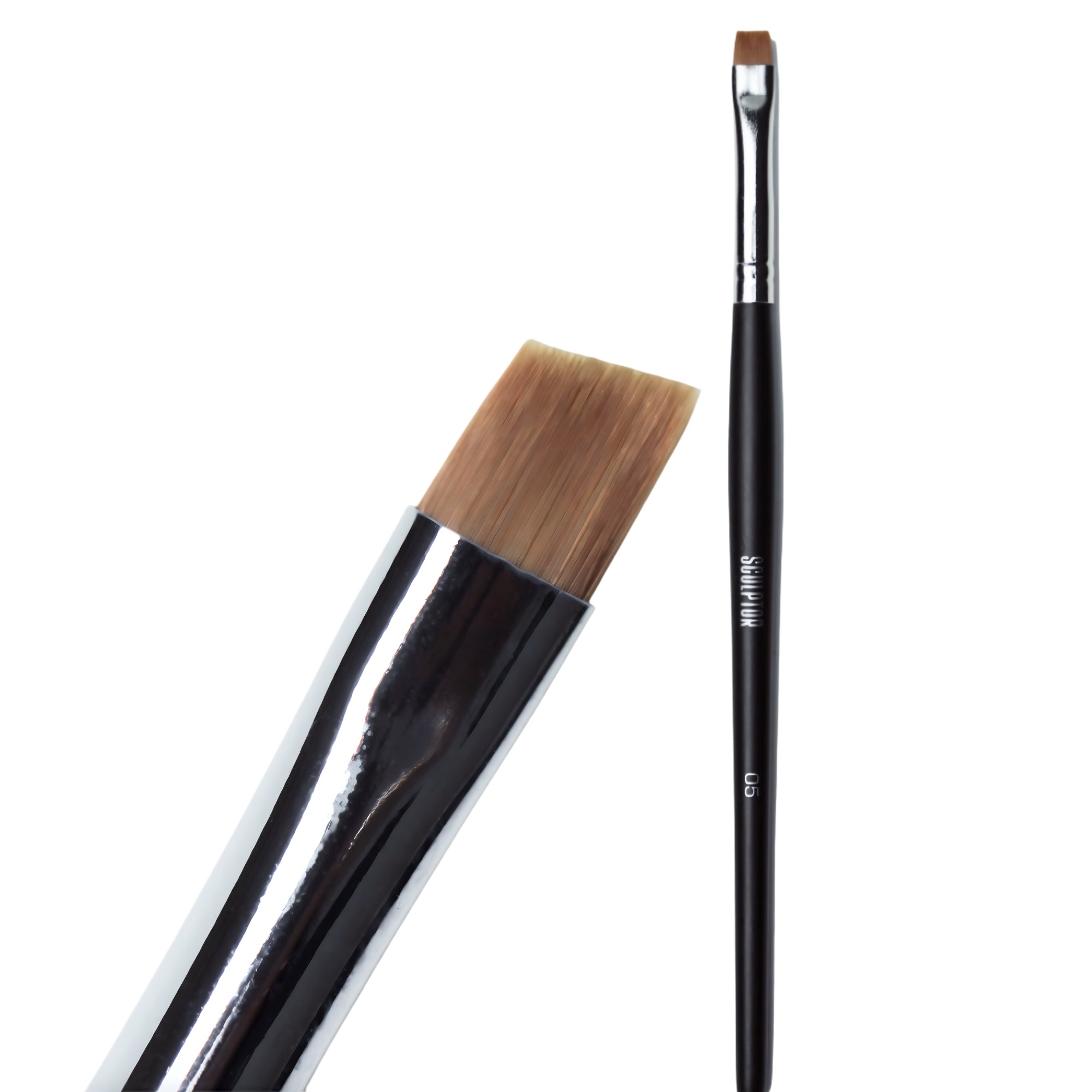 Sculptor Brow and Lash Brush #05 – fine-tip brush for detailed shaping and product control – buy in USA at FRAU Store