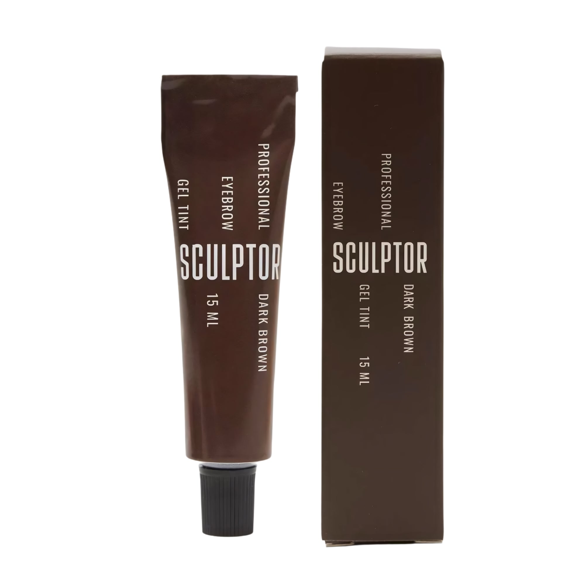 Sculptor Gel Brow Tint Dark Brown 15ml – salon-quality gel tint for precision and durability – buy in USA at FRAU Store
