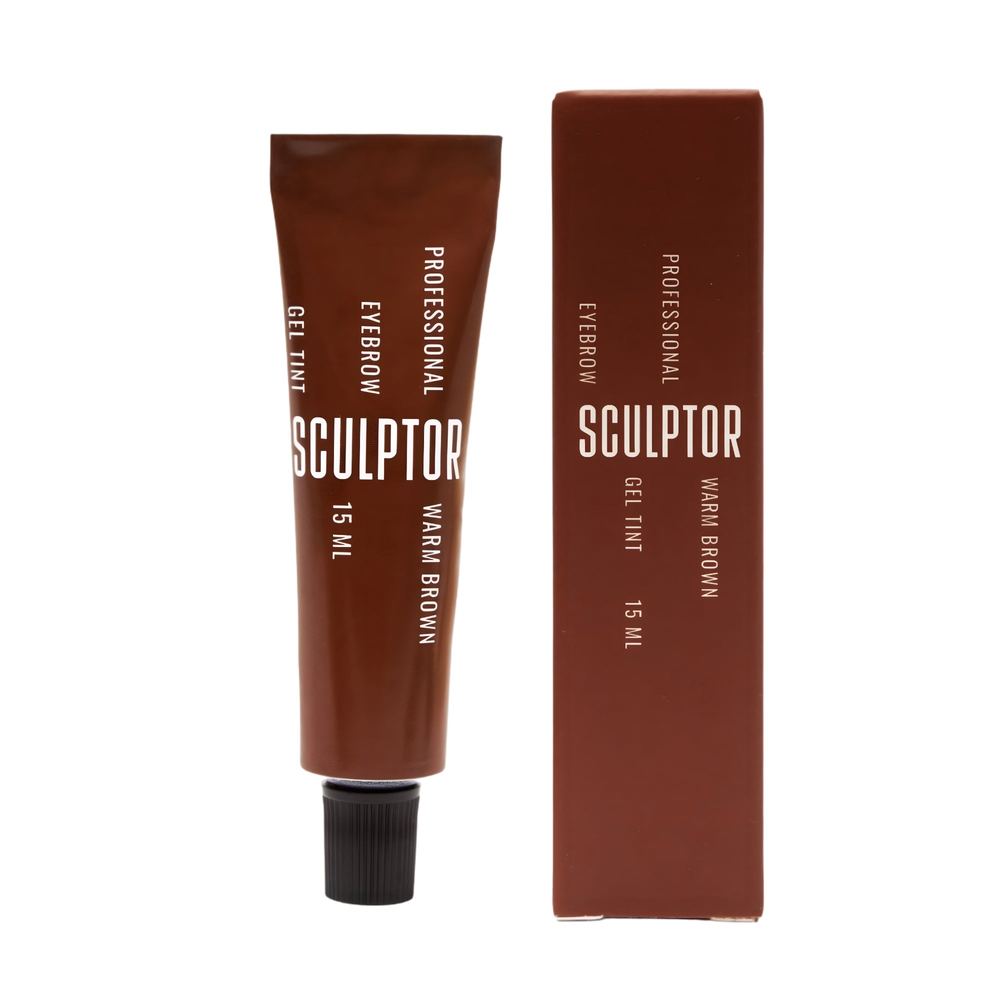 Sculptor Eyebrow Tint Gel Warm Brown 15ml – smudge-resistant formula for bold, natural-looking brows – buy in USA at FRAU Store