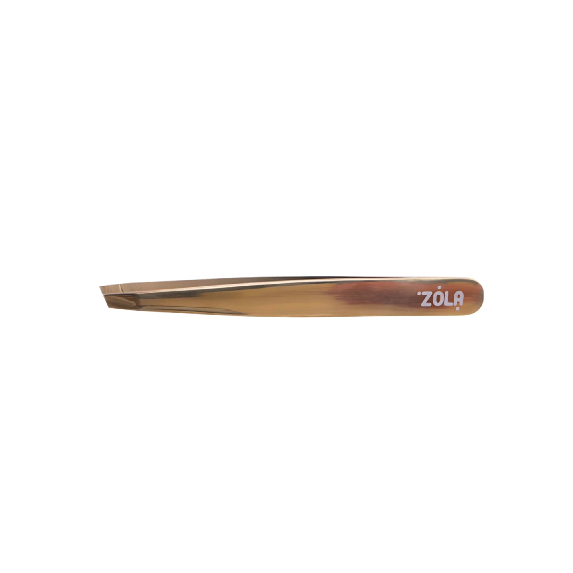 ZOLA Professional eyebrow tweezers beveled GOLD - FRAU STORE USA