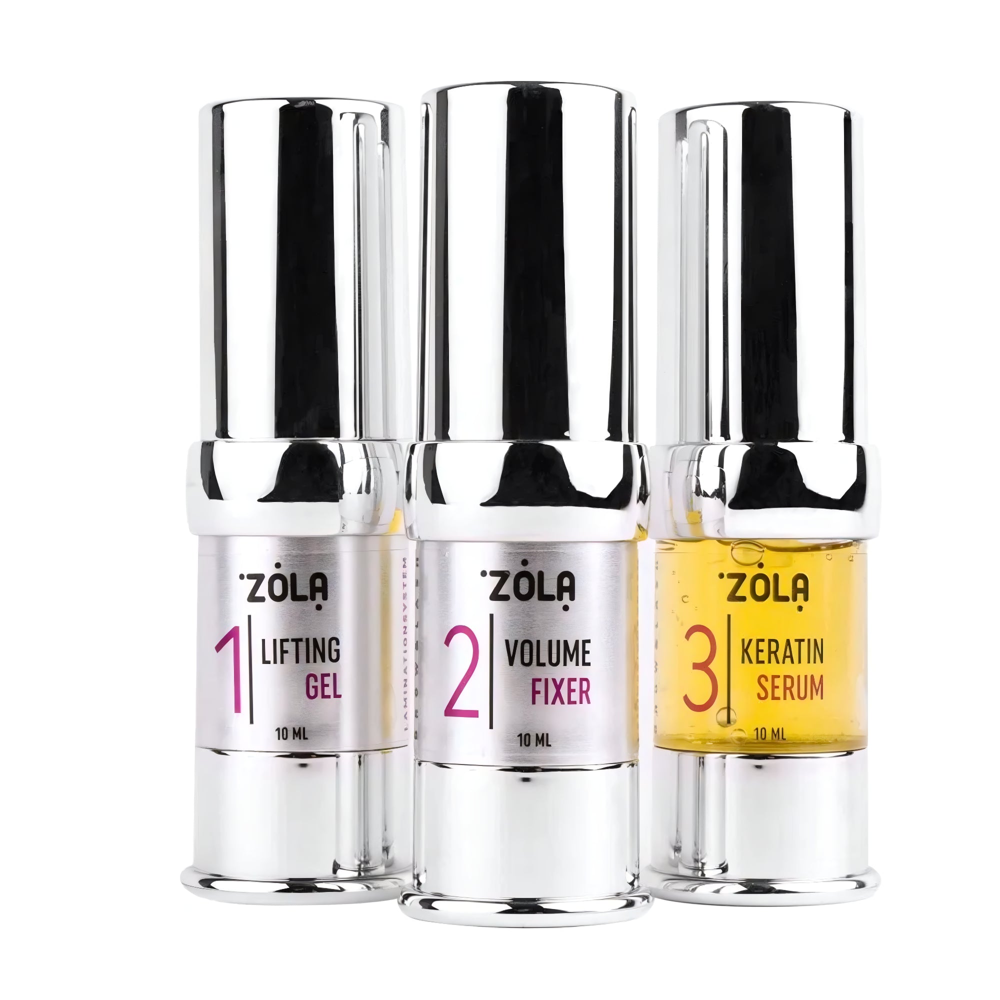 Zola Brow and Lash Lamination System Kit 3 x 10ml – complete 3-step set for long-lasting lift and definition – buy in USA at FRAU Store
