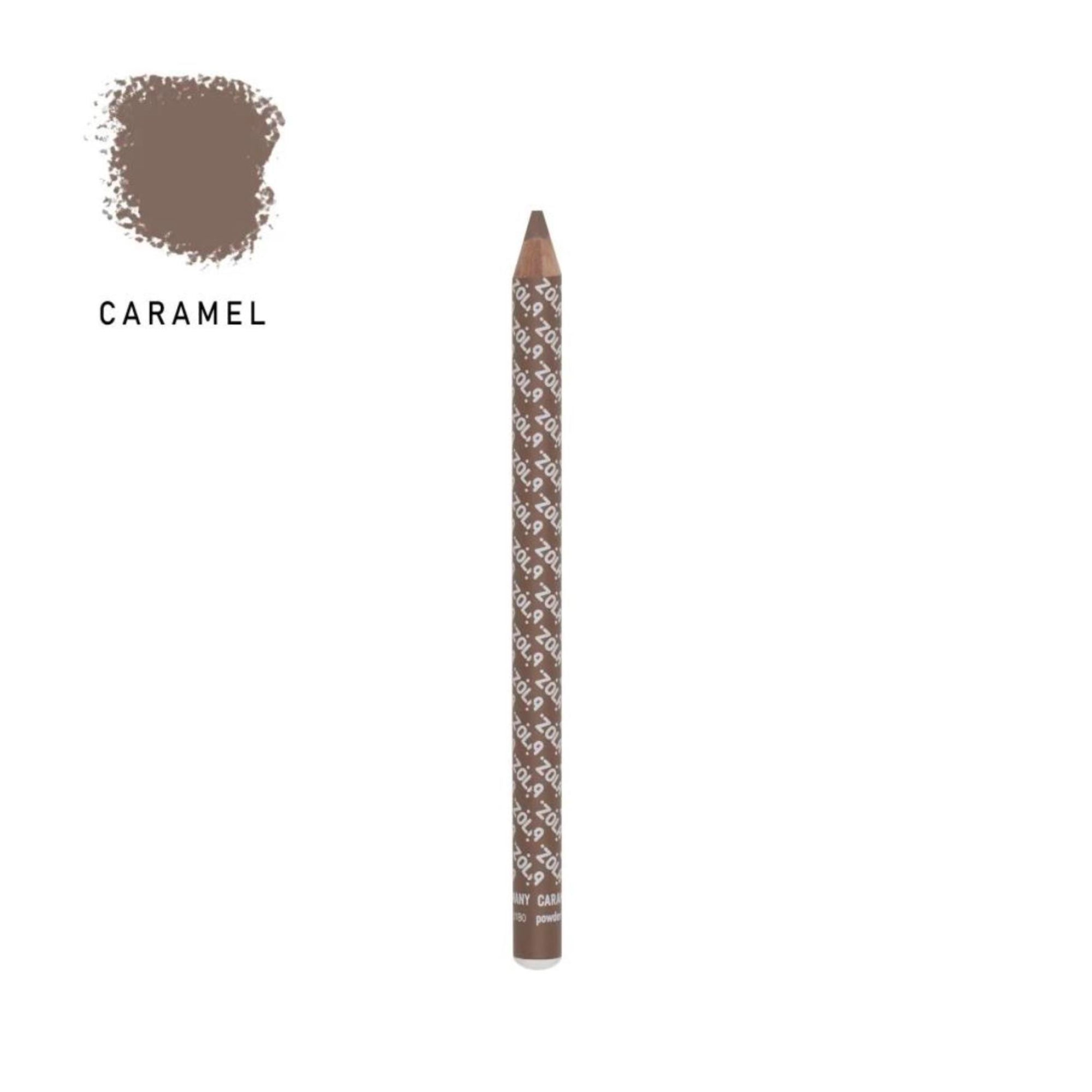 Zola Powder Pencil for Brows Caramel 1.19g – easy-to-blend pencil for shaping and filling eyebrows – buy in USA at FRAU Store