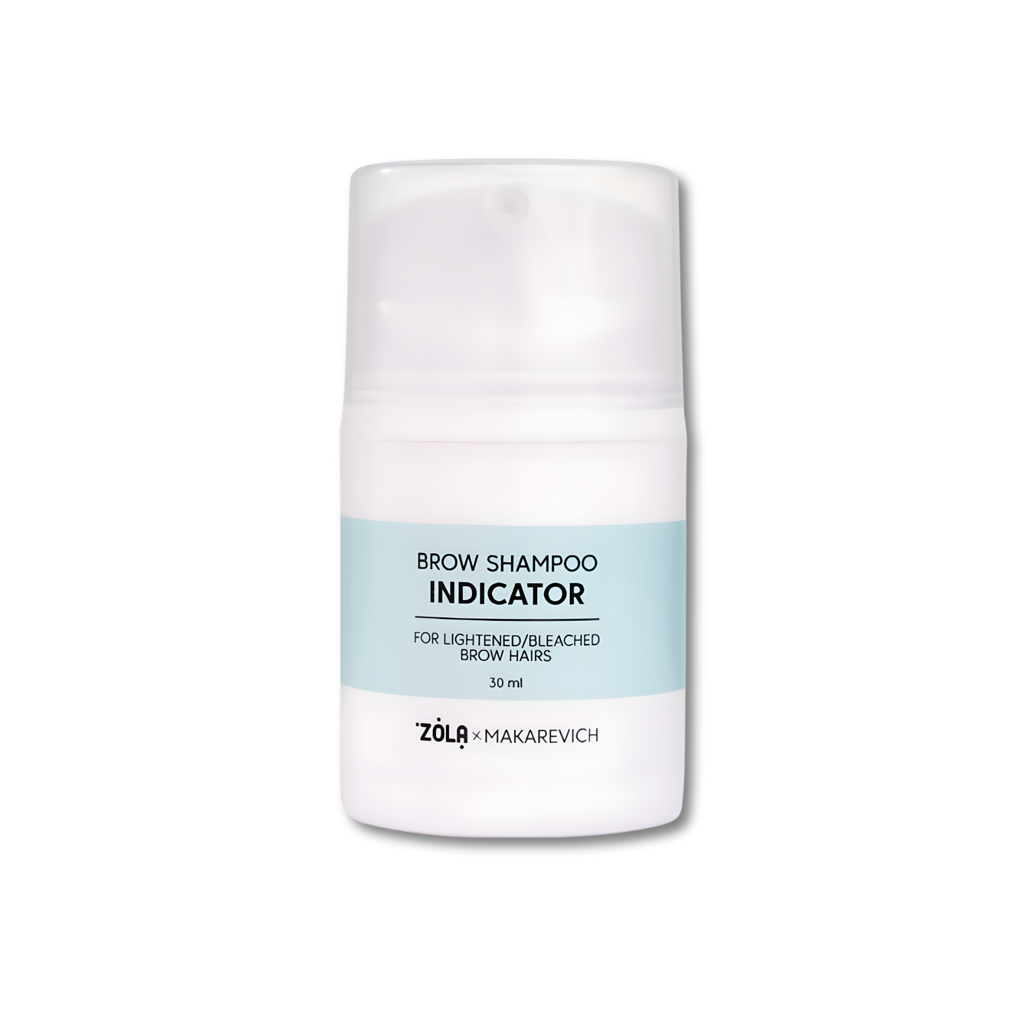 ZOLA BROW SHAMPOO INDICATOR FOR LIGHTENED BLEACHED BROW HAIRS 30 ML - FRAU STORE USA