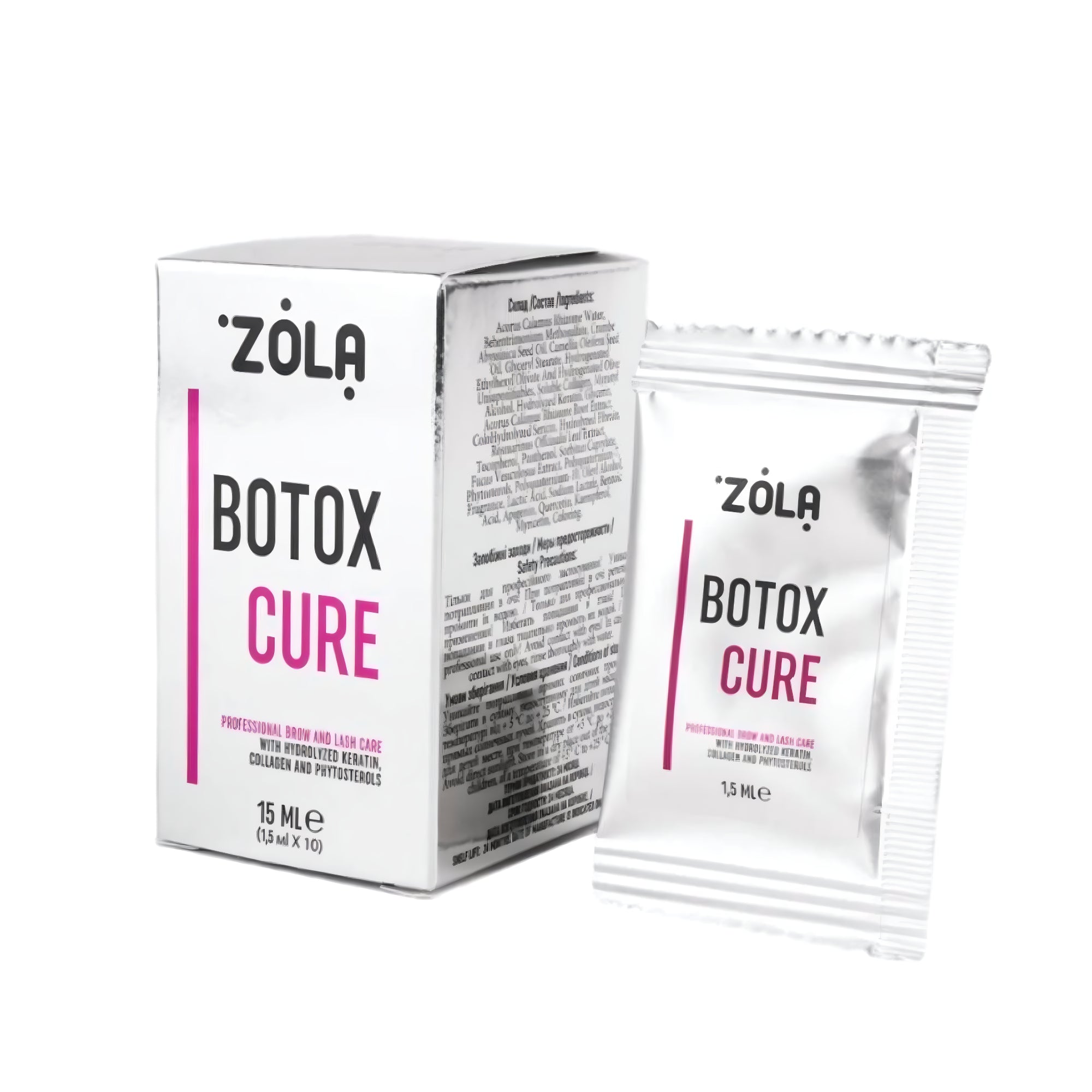 Zola BTX Cure Sachet 1.5ml – intensive repair treatment for brows and lashes – buy in USA at FRAU Store