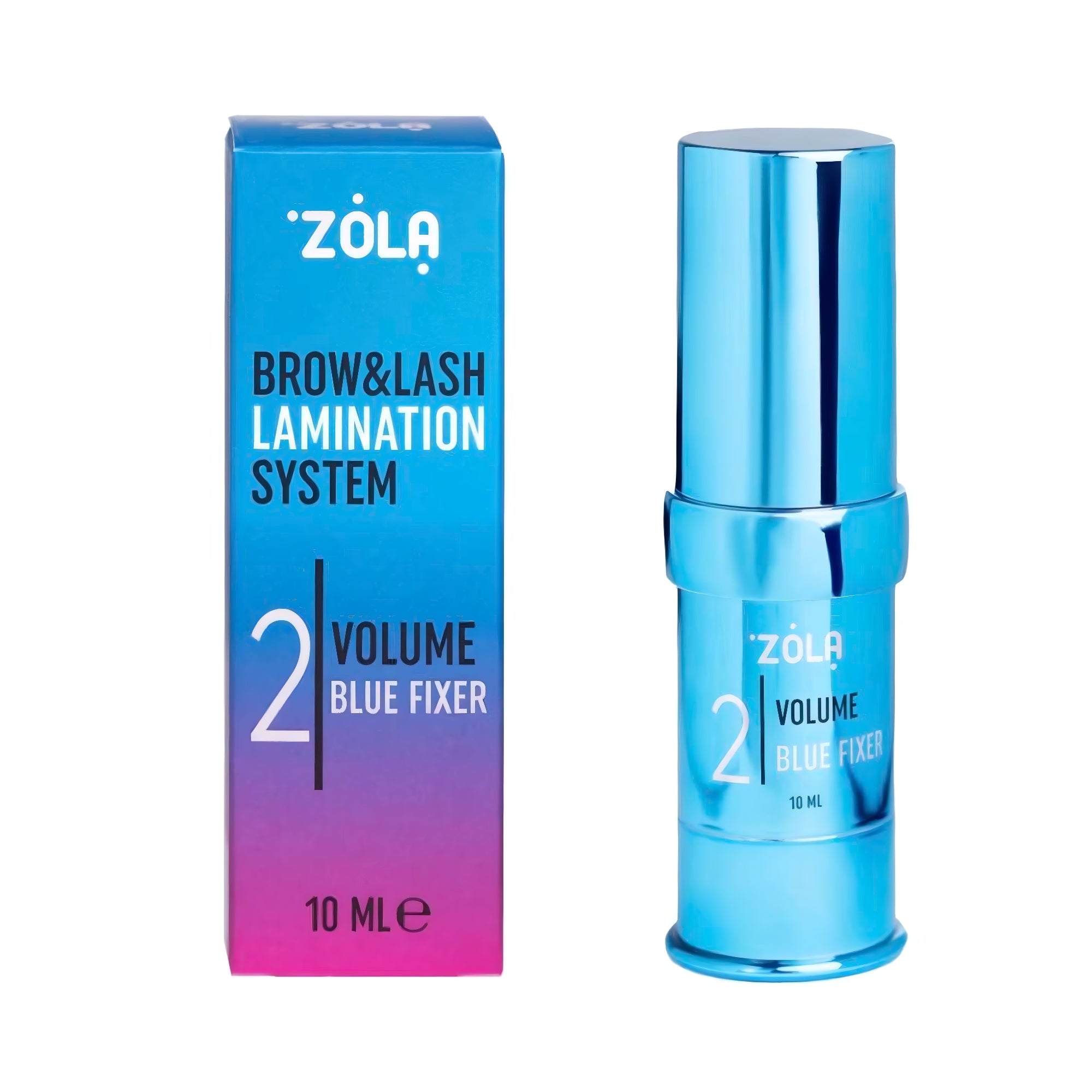 Zola Color Lab 02 Volume Blue Fixer 10ml – laminating compound for adding volume to brows and lashes – buy in the USA at FRAU Store
