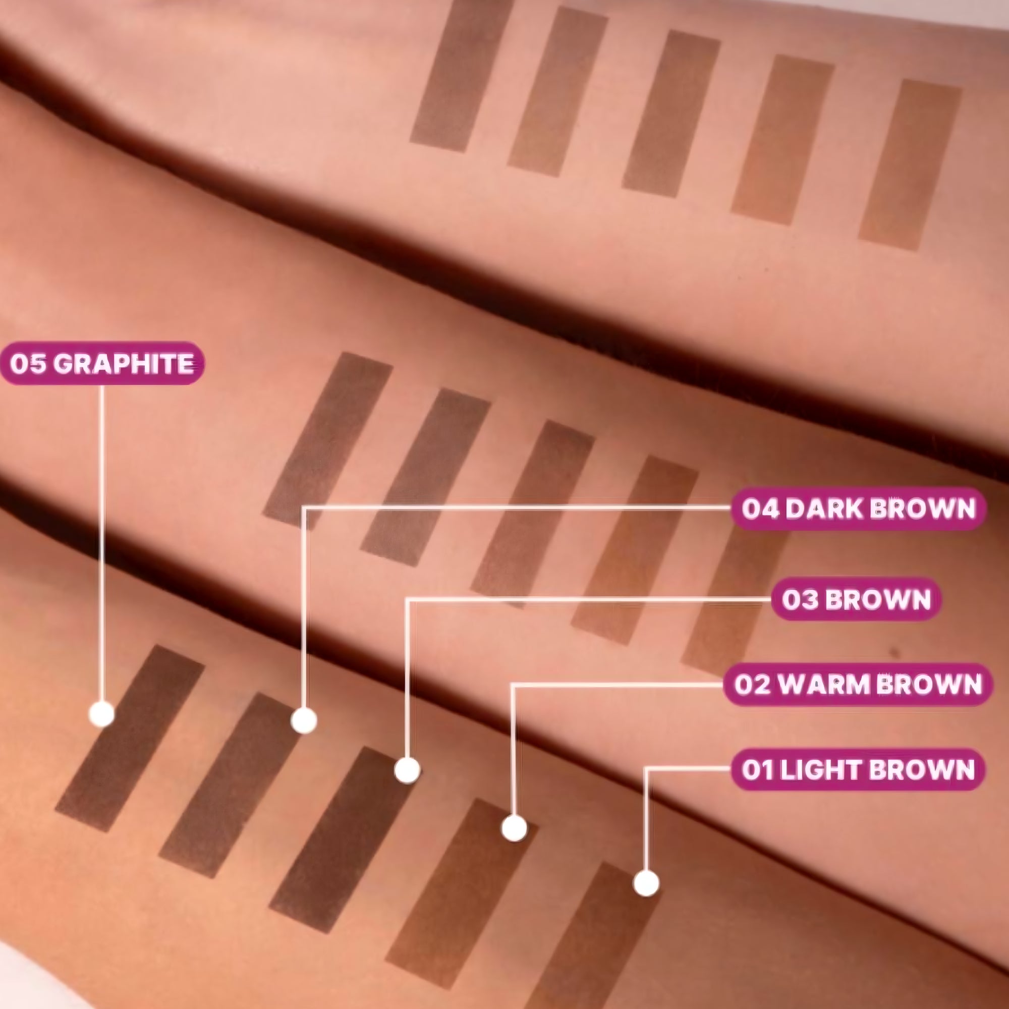 Zola Collagen Eyebrow Tint Color Swatch – buy in USA at FRAU Store