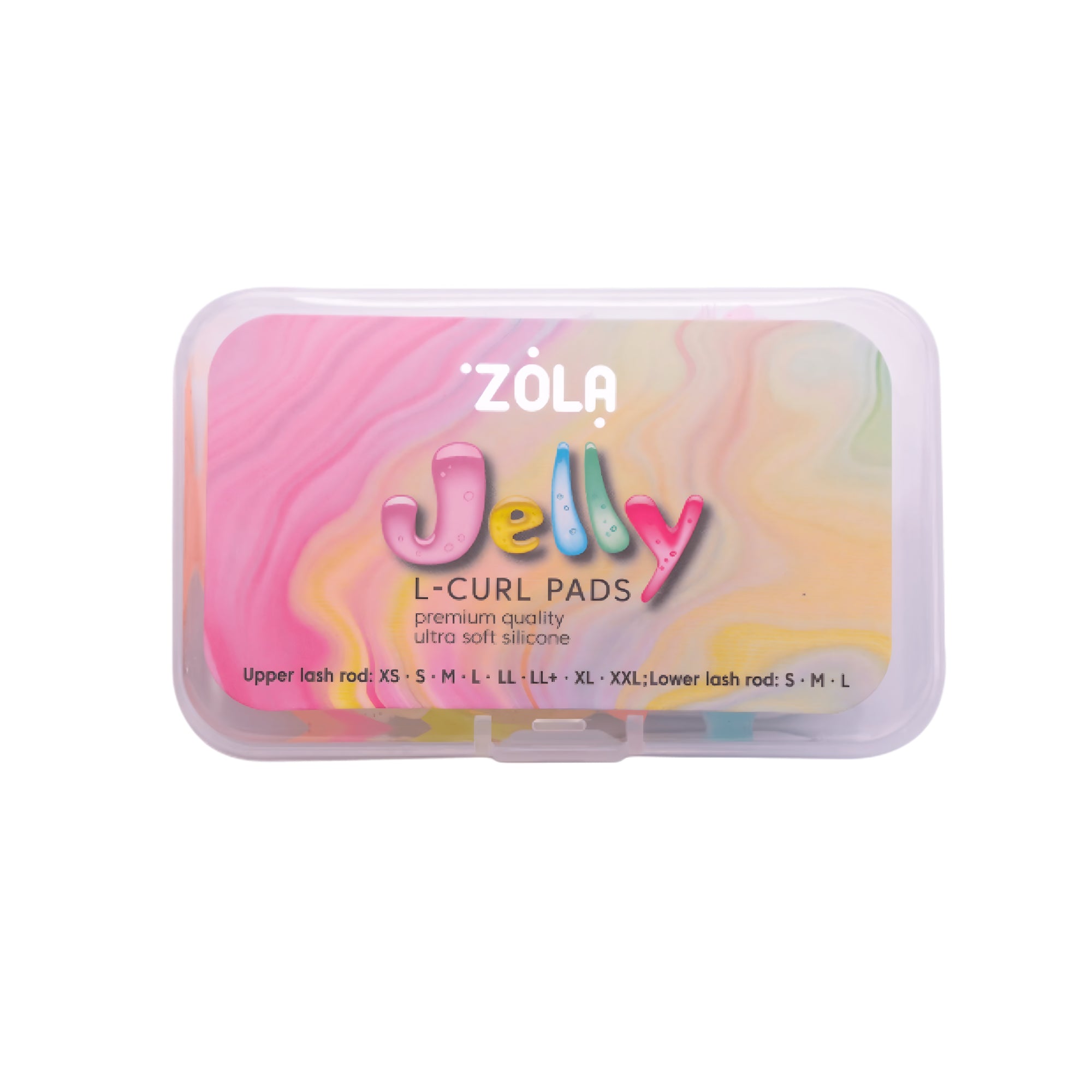Zola Lash Curl Jelly L-Curl Pads – reusable silicone pads for upper (XS–XXL) and lower (S–L) lashes – buy in the USA at FRAU Store