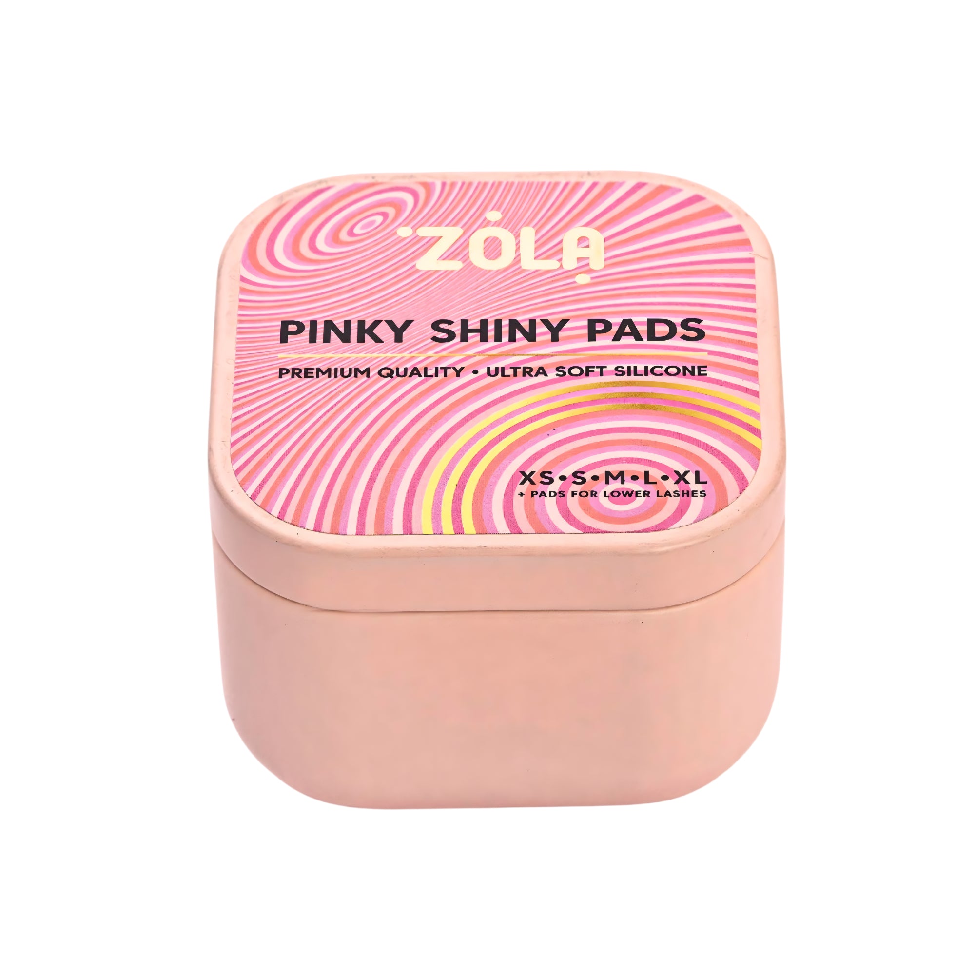 Zola Pinky Shiny Silicone Pads – 6 pairs in sizes XS to XL for a bright, bold lash lift – buy in the USA at FRAU Store