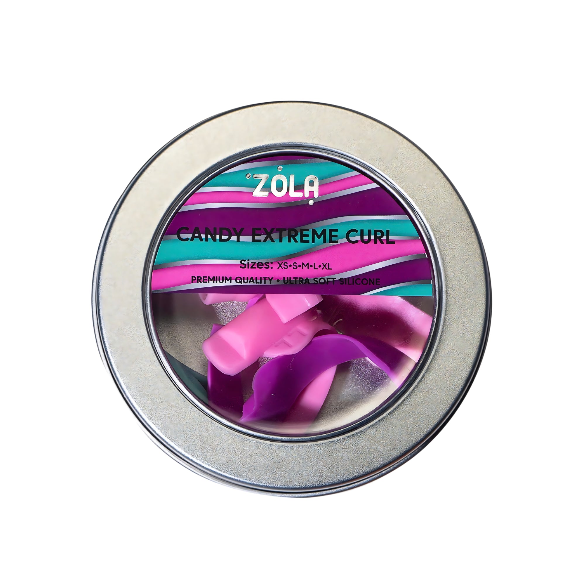 Zola Candy Extreme Curl Silicone Pads – 5 pairs in sizes XS to XL for bold lash lift curves – buy in the USA at FRAU Store