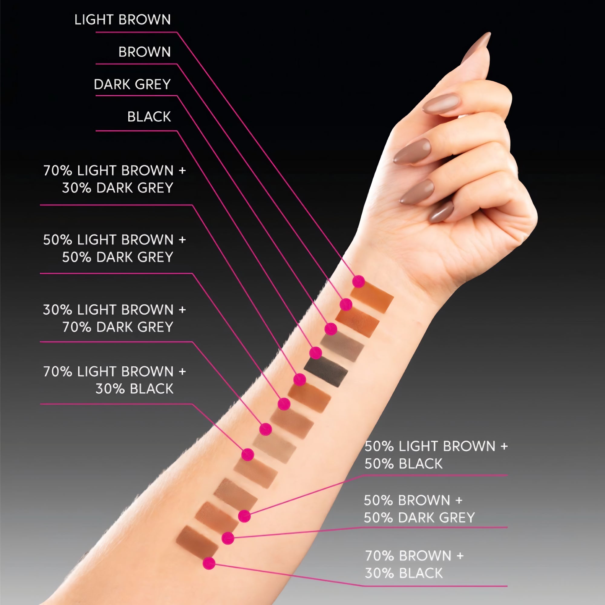 Zola Eyebrow and Eyelash Tattoo Tint 15ml – up to 10-day wear tint for intense, lasting results – buy in the USA at FRAU Store