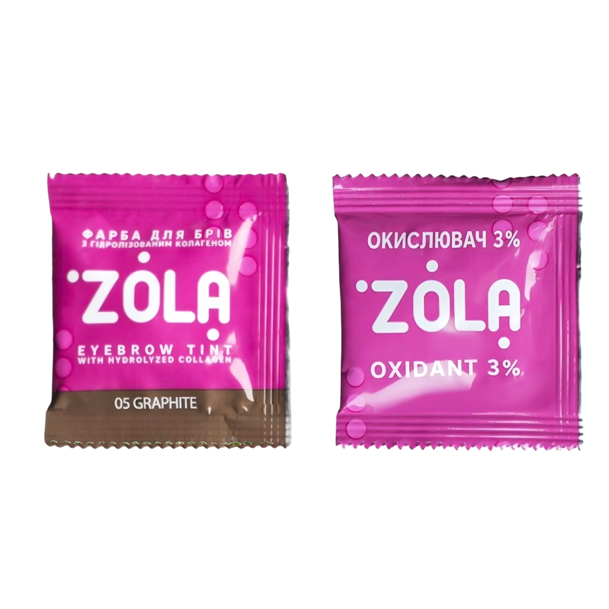 Zola Collagen Tint Set for Eyebrows – includes 5ml tint and 5ml 3% oxidant for enhanced brow care – buy in the USA at FRAU Store