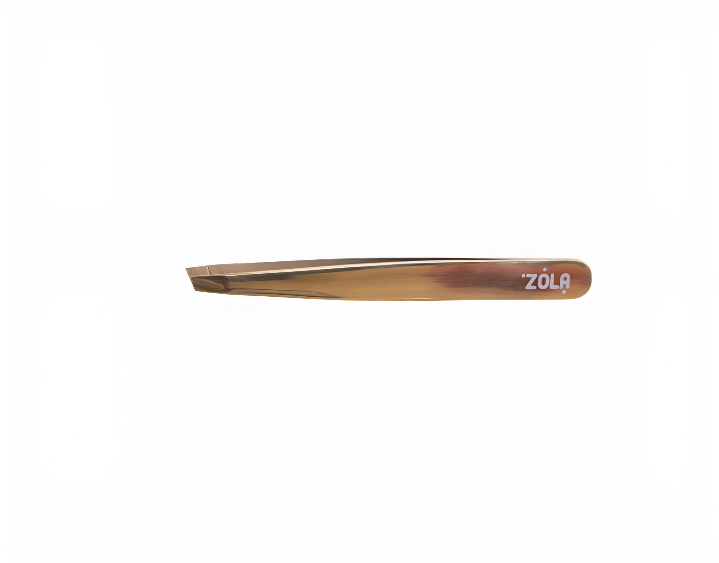 Golden Beveled Eyebrow Tweezers | Golden Tweezers | FRAU STORE USA