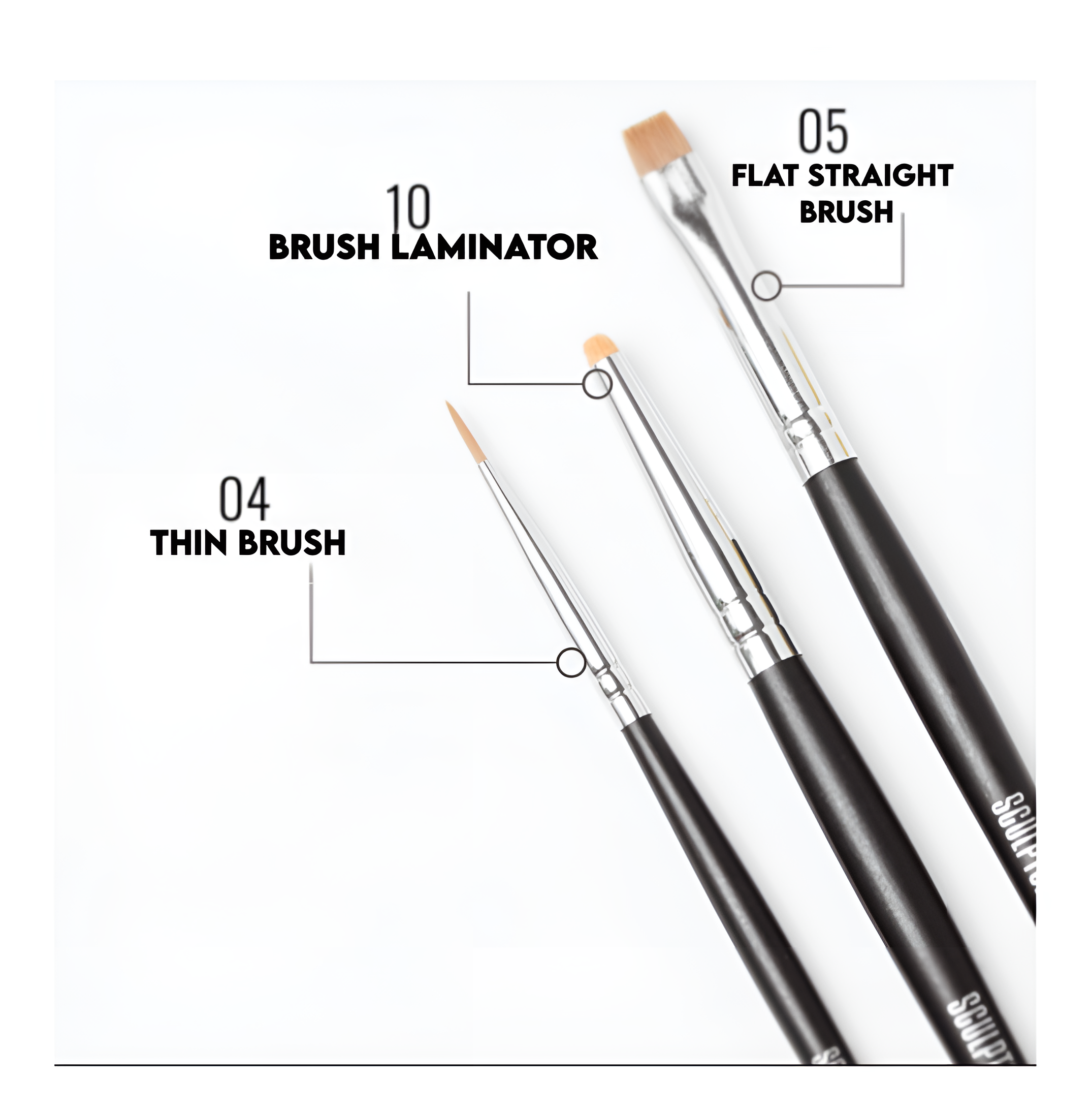 SCULPTOR  Brush Set | Eyebrow Brush Set | FRAU STORE USA