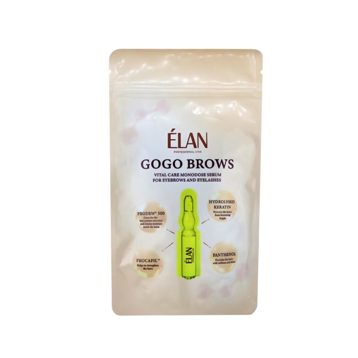 ELAN professional line GOGO BROWS Ampoule Serum for Eyebrows and Eyelashes 1ml - FRAU STORE USA