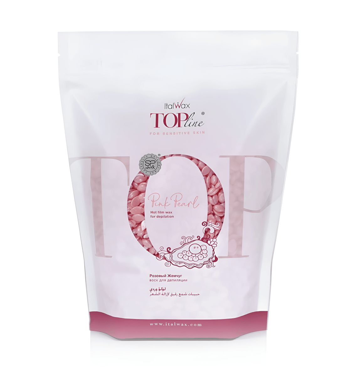 ITALWAX - TOPLine PINK PEARL Wax for face and body , 750g - FRAU STORE USA