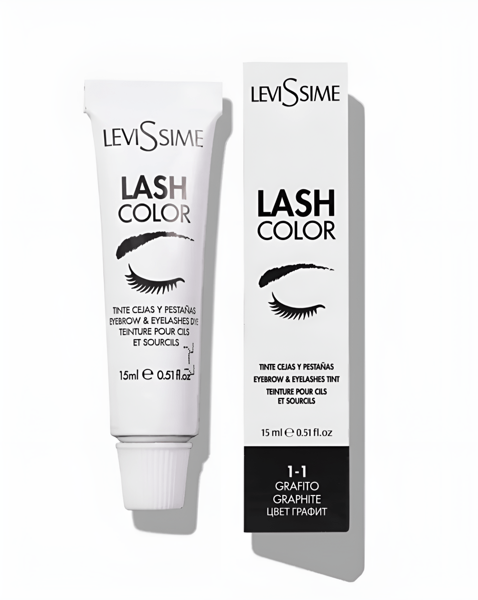 Levissime - Eyelash and Eyebrow dye , 1 - 1 Graphite , 15ml - FRAU STORE USA