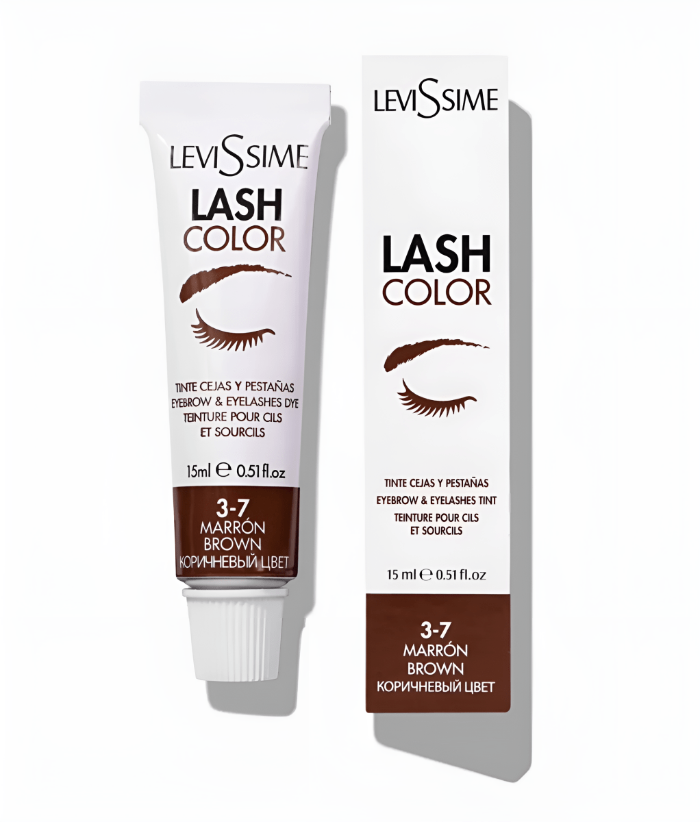 Levissime - Eyelash and Eyebrow dye , 3 - 7 Marron Brown , 15ml - FRAU STORE USA