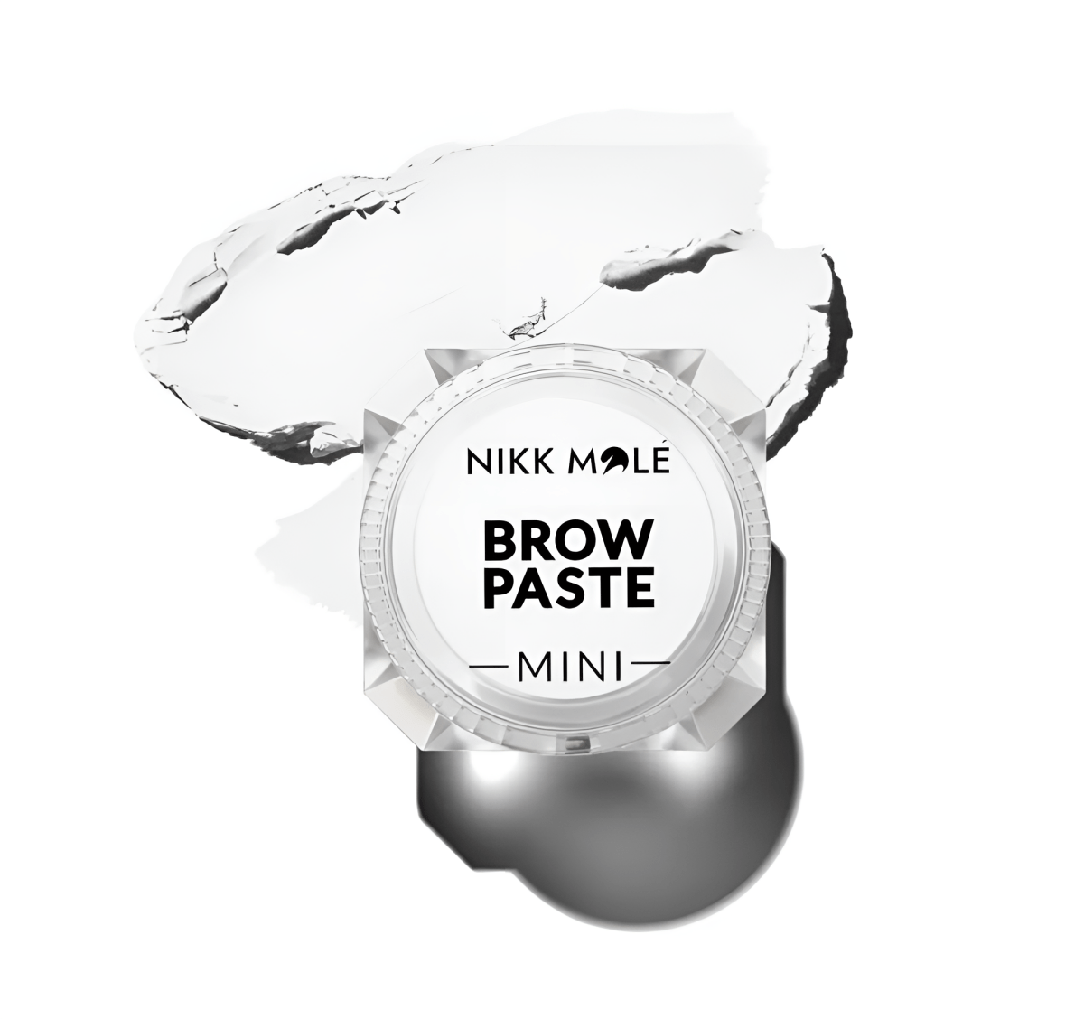 NIKK MOLE - Brow paste mini for eyebrow shaping and mapping , WHITE , 10g - FRAU STORE USA