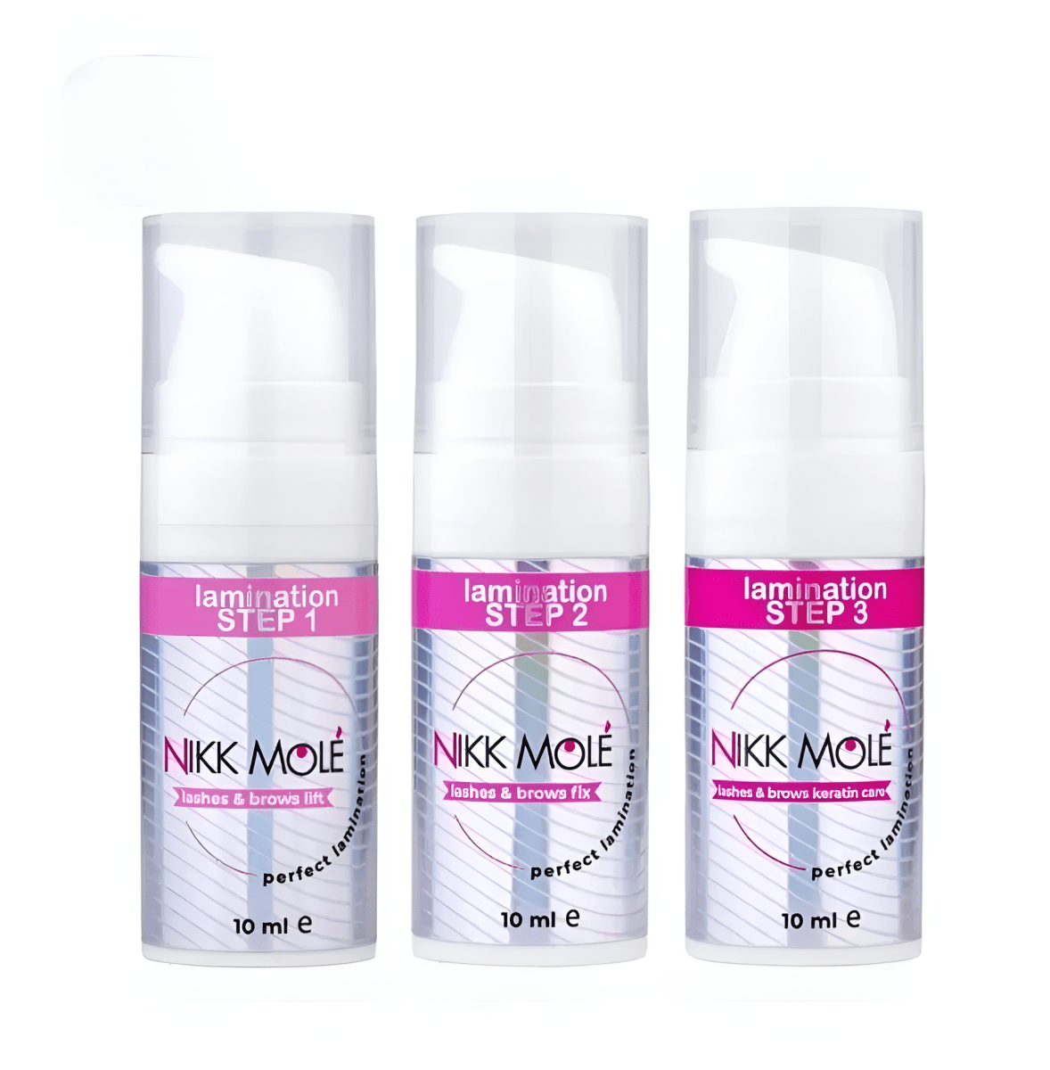 NIKK MOLE - Perfect Lamination Kit for eyebrows and eyelash lamination, 3x10ml - FRAU STORE USA