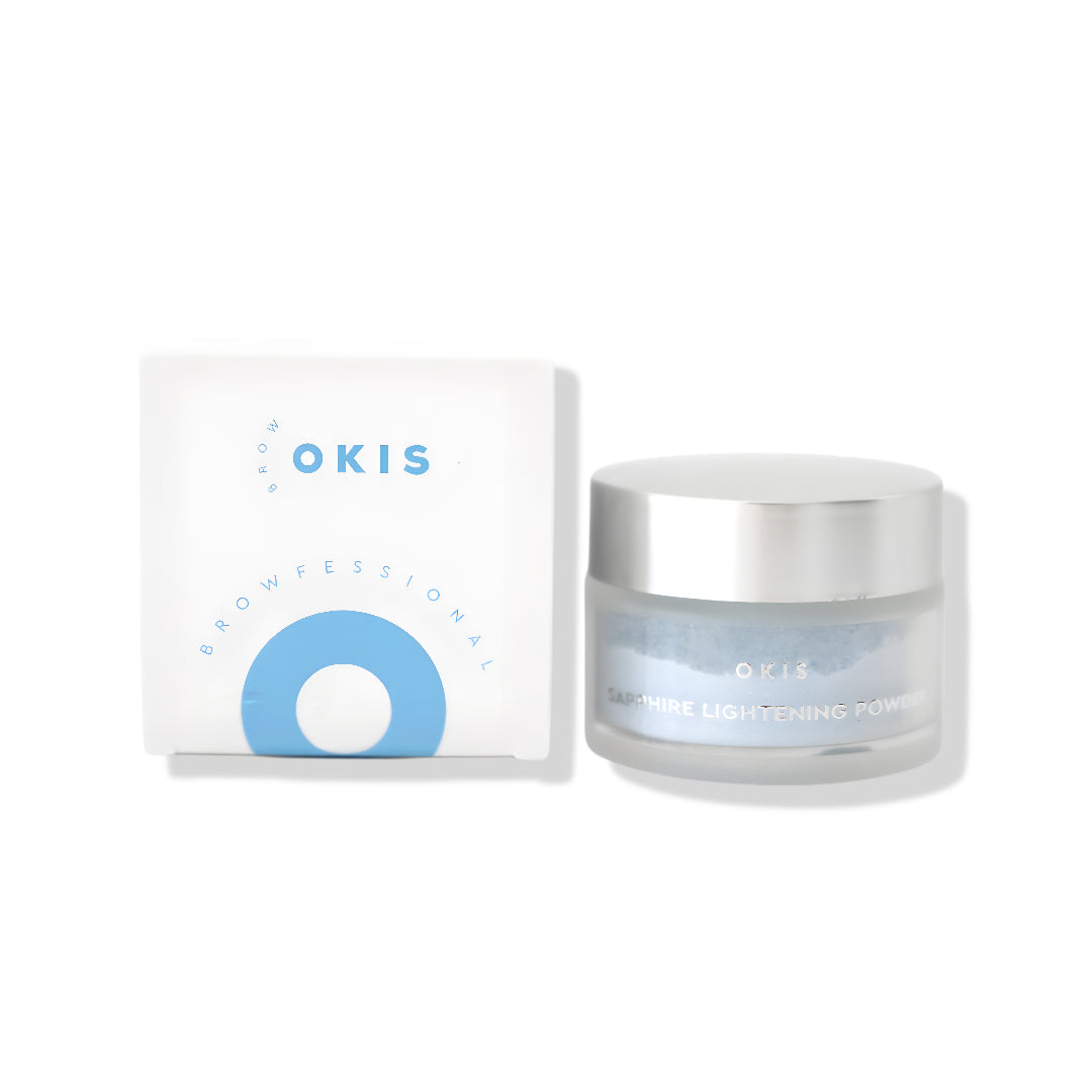 OKIS Sapphire Lightening Powder 15g for eyebrows - Buy Frau Store USA