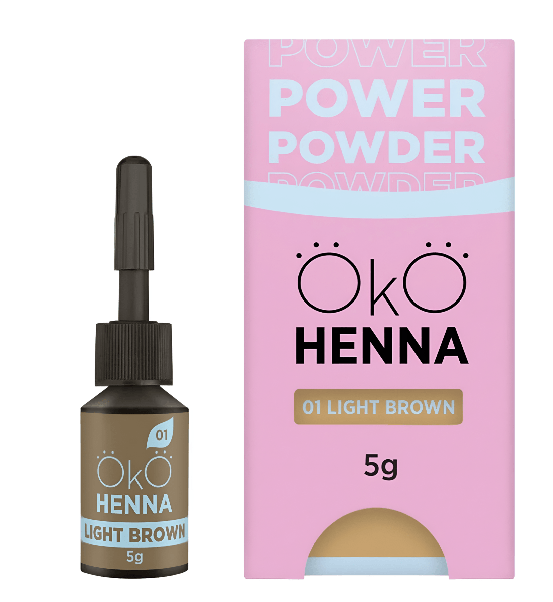 OKO - Power Powder Henna for eyebrows, 5g - FRAU STORE USA