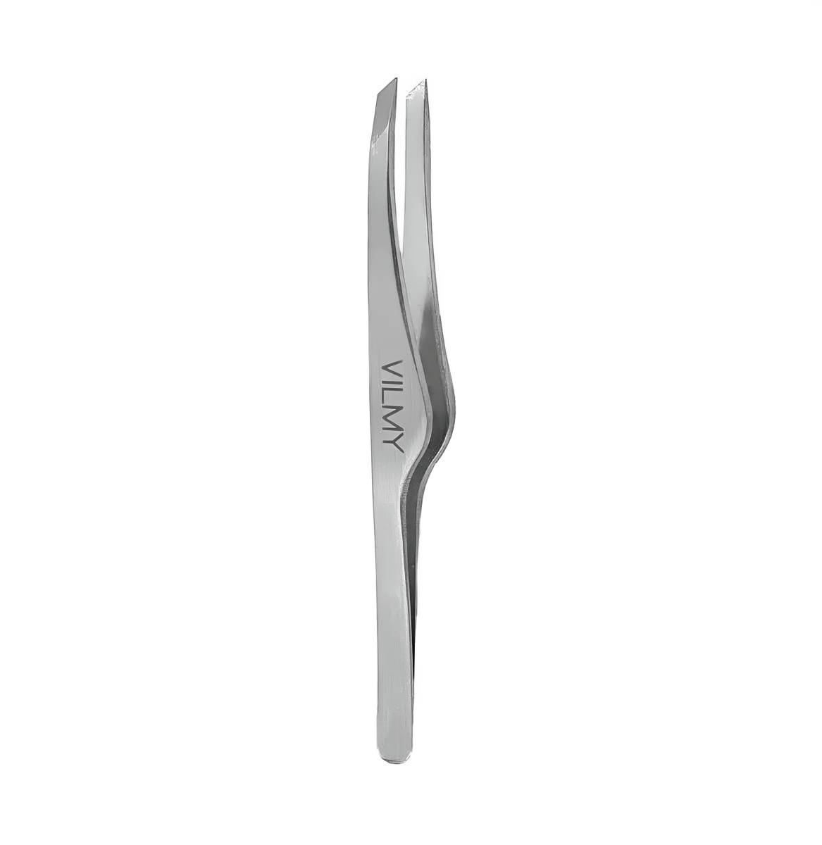 VILMY - Tweezer for eyebrows, curly, (beveled) SW - FRAU STORE USA